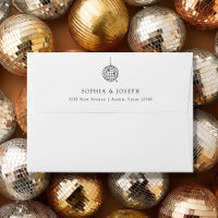 Minimal Disco Ball | Black and White Wedding