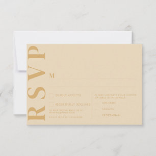 Minimal Dutch White RSVP Card