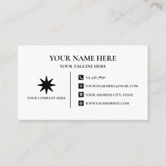 Minimal Editable Business Card