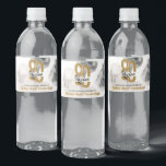 Minimal Eighty & Elegant Gold Black 80th Birthday Water Bottle Label<br><div class="desc">Elevate your milestone celebration with our Minimal Eighty & Elegant Gold Black 80th Birthday Water Bottle Label. Featuring a bold gold background with sleek black lettering, these labels turn everyday bottles into stylish party accents. Perfect for table settings, welcome drinks, or guest favours, they add a cohesive and modern touch...</div>