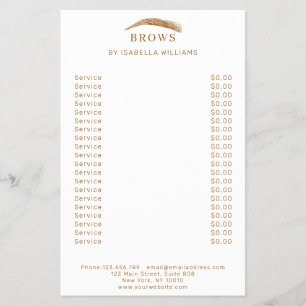 Minimal elegant Augenbrauen Flyer