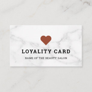 Minimal Elegant Beauty Salon Loyalty Card