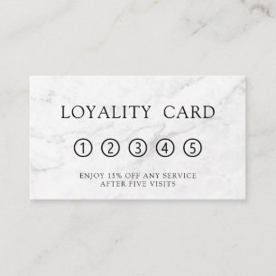 Minimal Elegant Beauty Salon Loyalty Card
