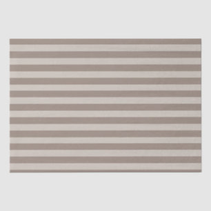 Minimal Elegant Beige Grey Stripes Tissue Paper