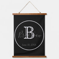 Minimal & Elegant Black & White Monogram Wedding