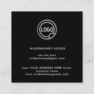 Minimal Elegant Bobby Pins Hair Square Business C Card