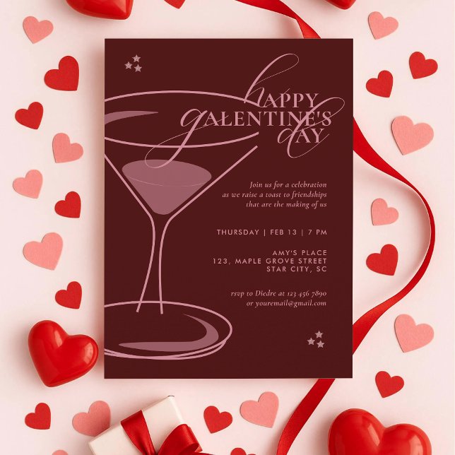 Minimal Elegant Chic Typography 2026 Galentine's Invitation (Creator Uploaded)