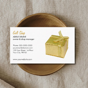 Minimal Elegant Gift Shop Business Card