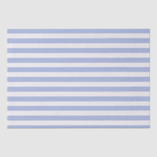 Minimal Elegant Light Blue White Stripes Tissue Paper