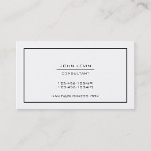 Minimal Elegant Modern Professional Logo Contact Business Card
