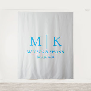 Minimal & Elegant  Monogram Wedding Tapestry