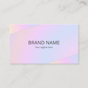 Minimal Elegant Pink Purple Blue Gradient Line Fra Business Card