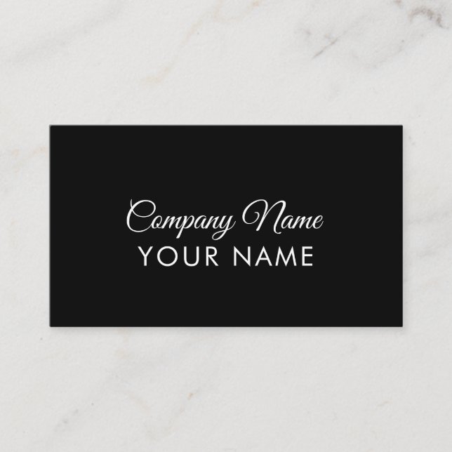 Minimal Elegant professional Business Card (Front)