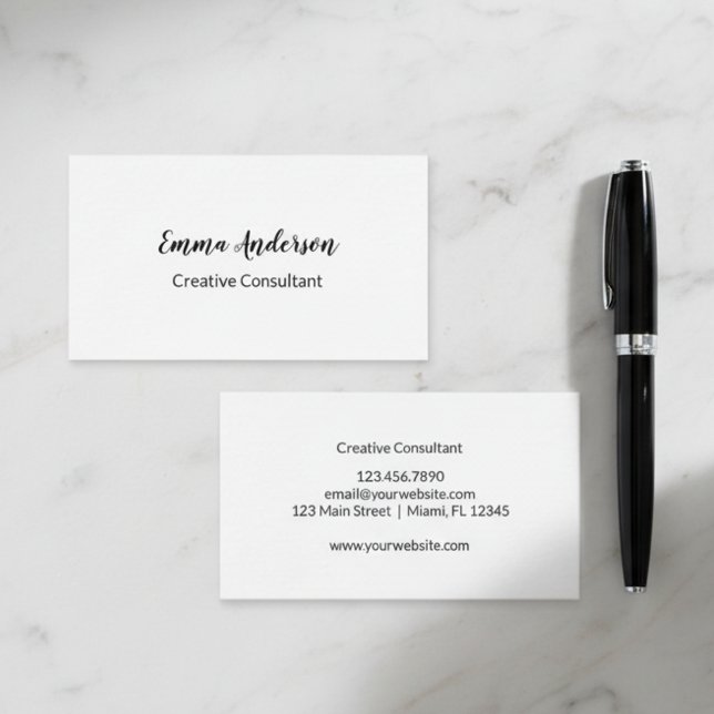 Minimal Elegant Professional  Business Card (Creator Uploaded)