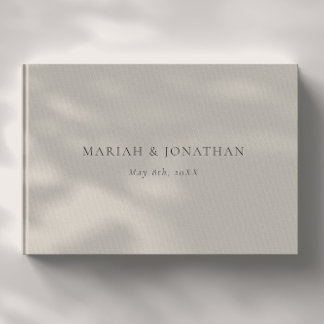 Minimal Elegant Reception Wedding Guest Book