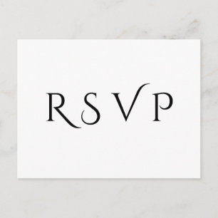 Minimal & Elegant RSVP Post Card