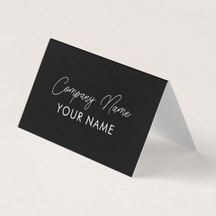 Minimal Elegant Salon Business Card Modern Hair