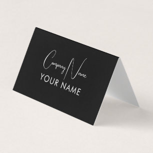 Minimal Elegant Salon Business Card Modern Hair
