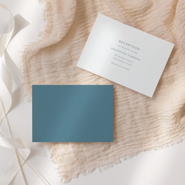 Minimal Elegant Script Reception  Enclosure Card (Creator Uploaded)