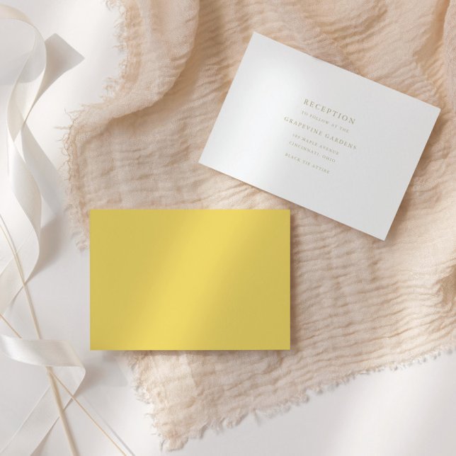 Minimal Elegant Script Reception  Enclosure Card (Creator Uploaded)