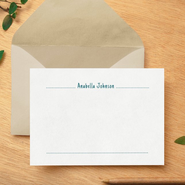Minimal Elegant Simple Personalised Note Cards (Creator Uploaded)