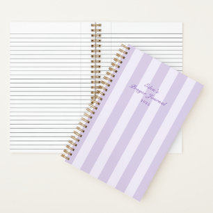 Minimal Elegant Striped Prayer Journal Notebook