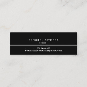 minimal elegant stylist introduction contact mini business card