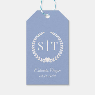 Minimal Elegant Typography Monogram Initials Gift Tags