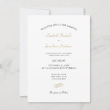 Minimal Elegant Wedding