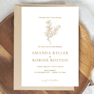 Minimal Elegant Wedding Invitation