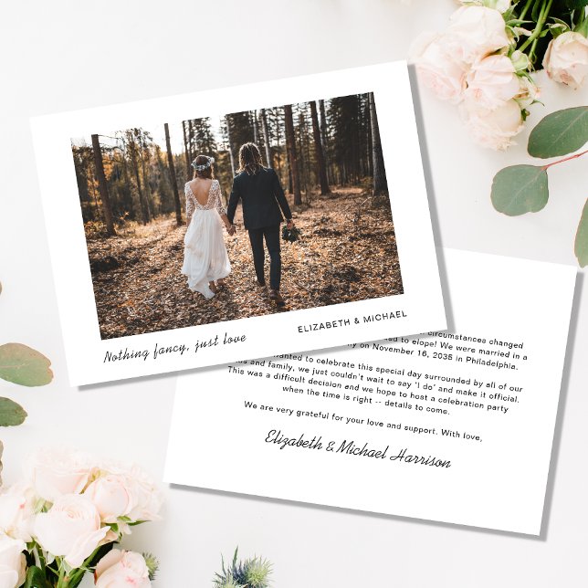 Minimal Elopement Now Party Later  Photo Wedding (Creator Uploaded)