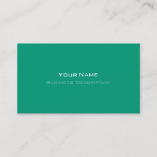 Minimal Emerald Green Business Card