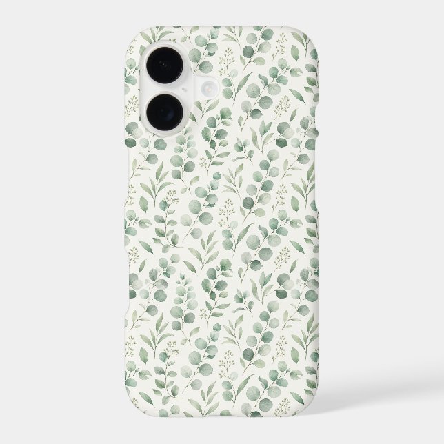 Minimal Eucalyptus Leaves Seamless Pattern (Back)
