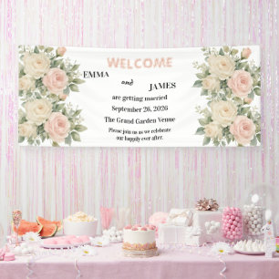 Minimal Eucalyptus Wedding Welcome Banner