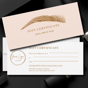 Minimal Eyebrow Logo Gift Certificate
