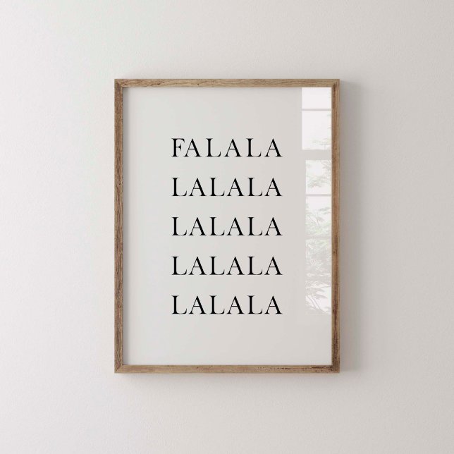 Minimal falalala poster (Creator Uploaded)