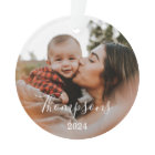 Minimal Family Photo Custom Name Script & Year