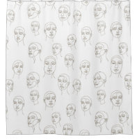 Minimal Female Face Line Pattern (3)