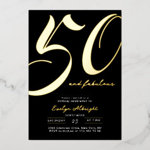 Minimal Fifty and Fabulous 50th Birthday Party