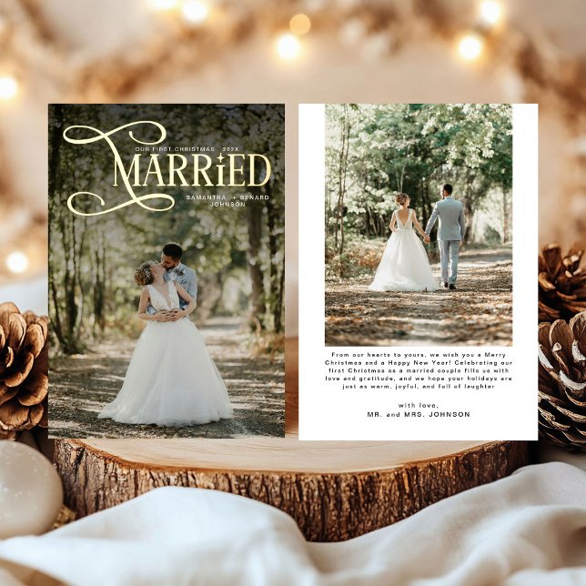 Minimal First Christmas Married Couples 2 Photos  (Creator Uploaded)