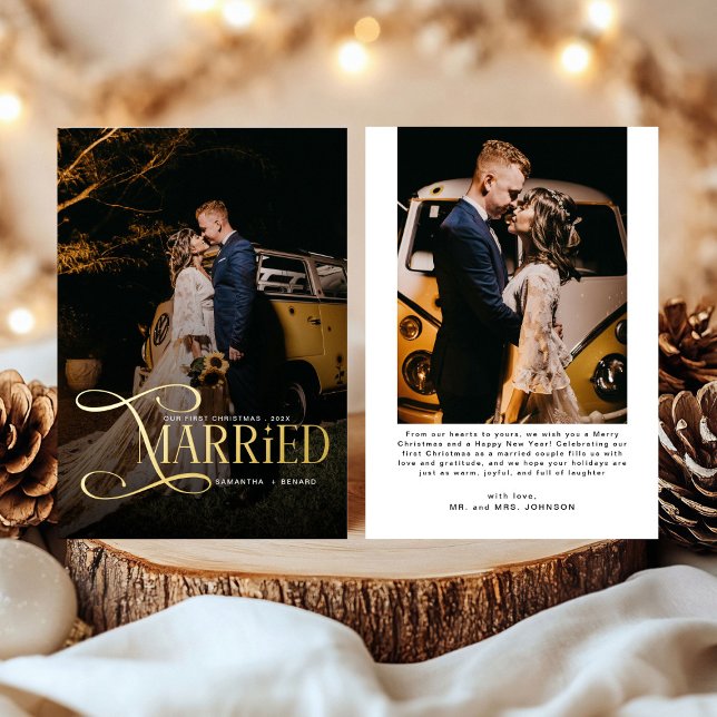 Minimal First Christmas Married Couples 2 Photos  (Creator Uploaded)