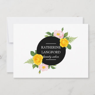 Minimal Floral Wreath Salon White Gift Certificate