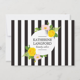 Minimal Floral Wreath Striped Gift Certificate