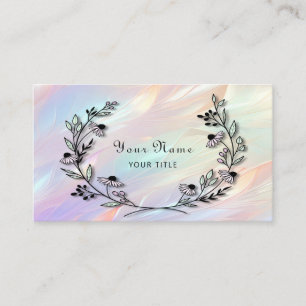 Minimal Flower Business Card