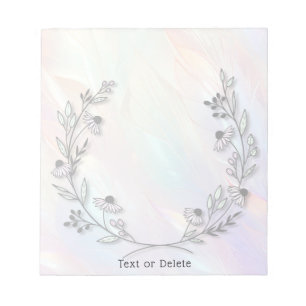 Minimal Flower Notepad