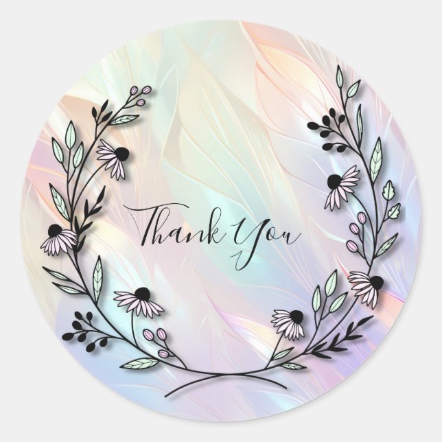 Minimal Flower Sticker (Front)