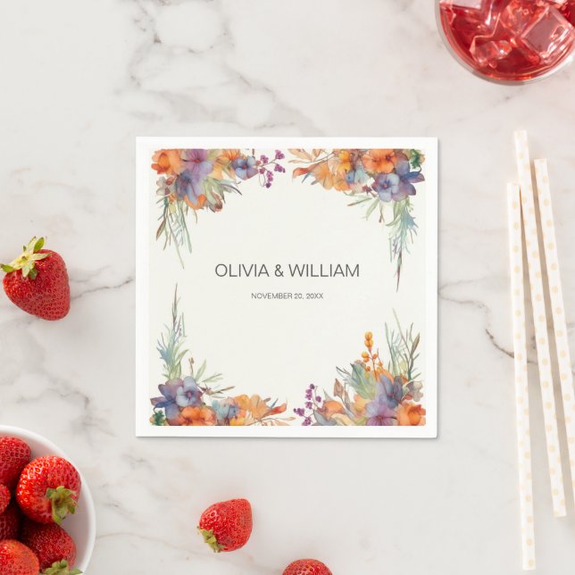 Minimal Flowers Napkin (Insitu)