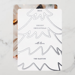 Minimal Foil Christmas Tree Photo