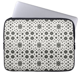 Minimal Folk Geometry Seamless Pattern Laptop Sleeve