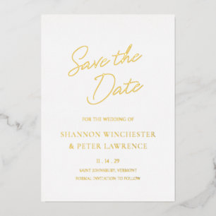 Minimal Formal Elegant Wedding Save the Date Card